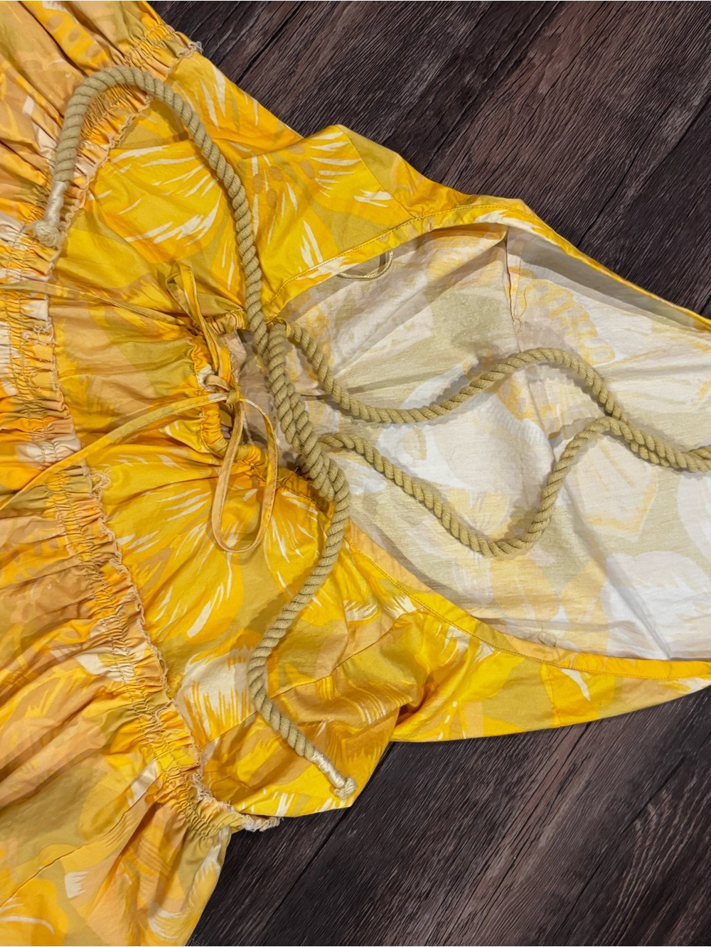 Free people women’s Yellow Floral Halter Dress - Picture 2 of 3